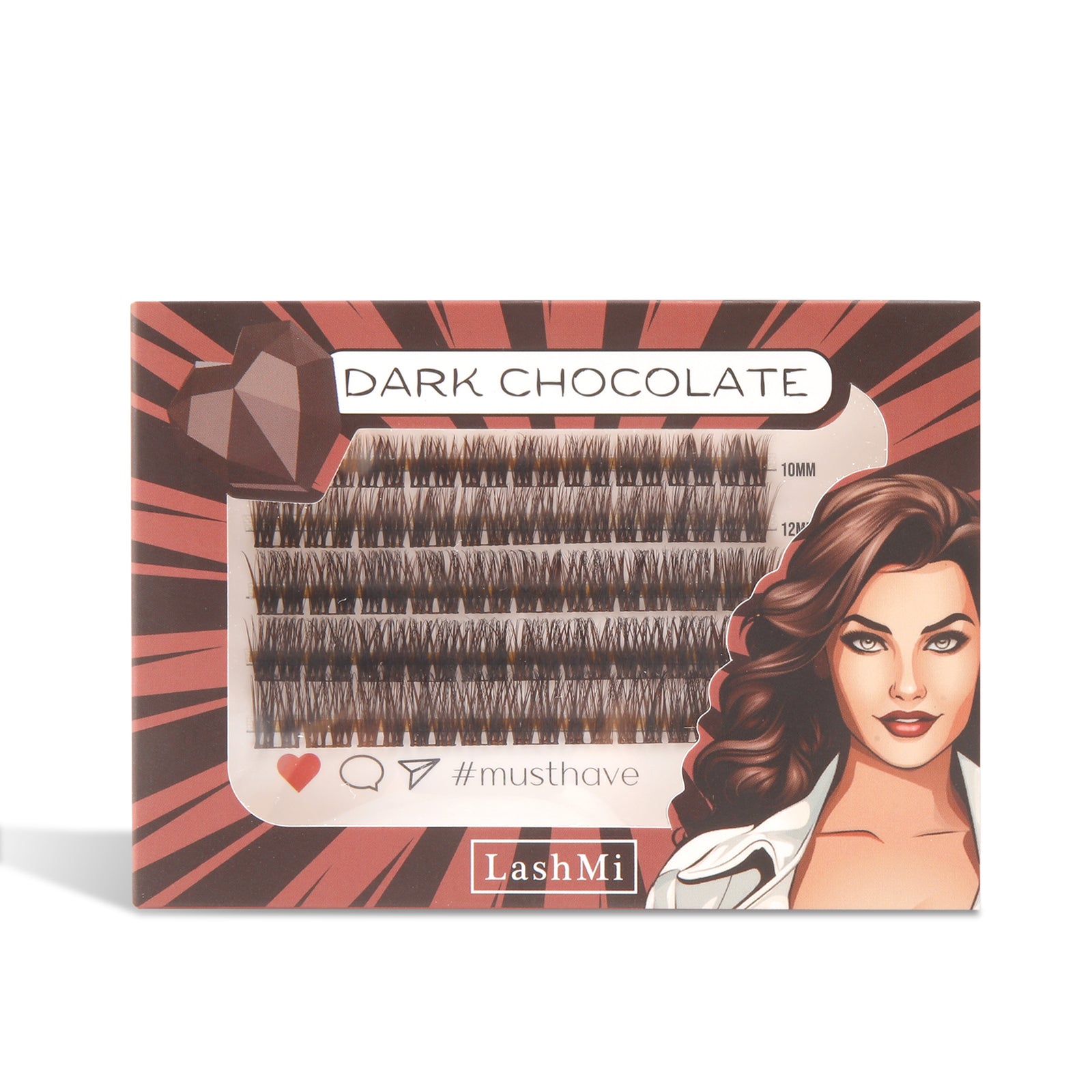 Dark Chocolate 50 Cluster Lashes