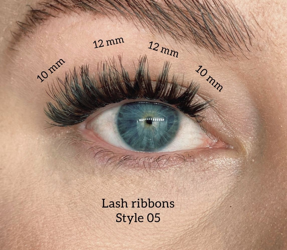 Starter kit with three packs of lash ribbons