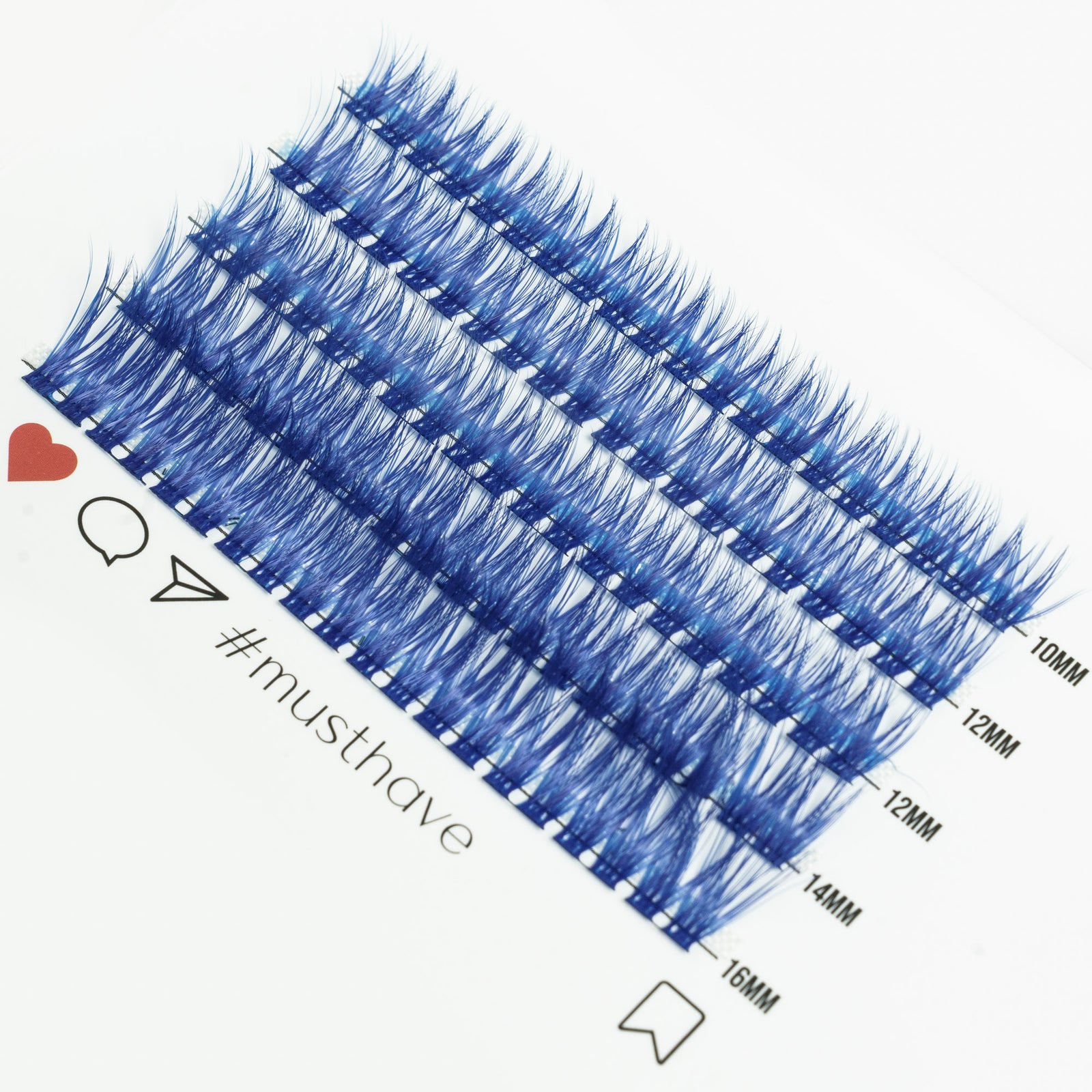 Midnight Blue 50 Cluster Lashes