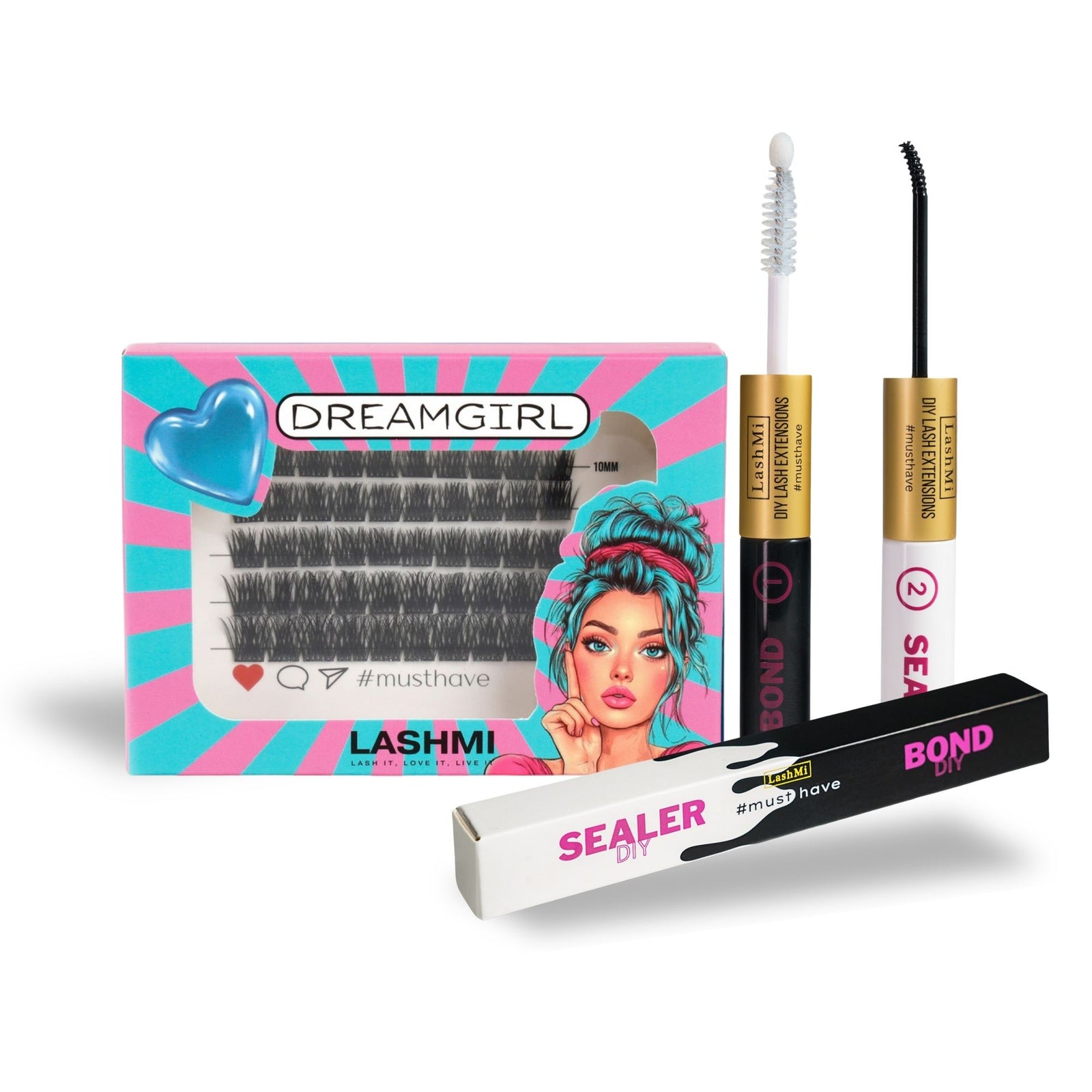 Mini Starter Kit with 50 Cluster Lashes