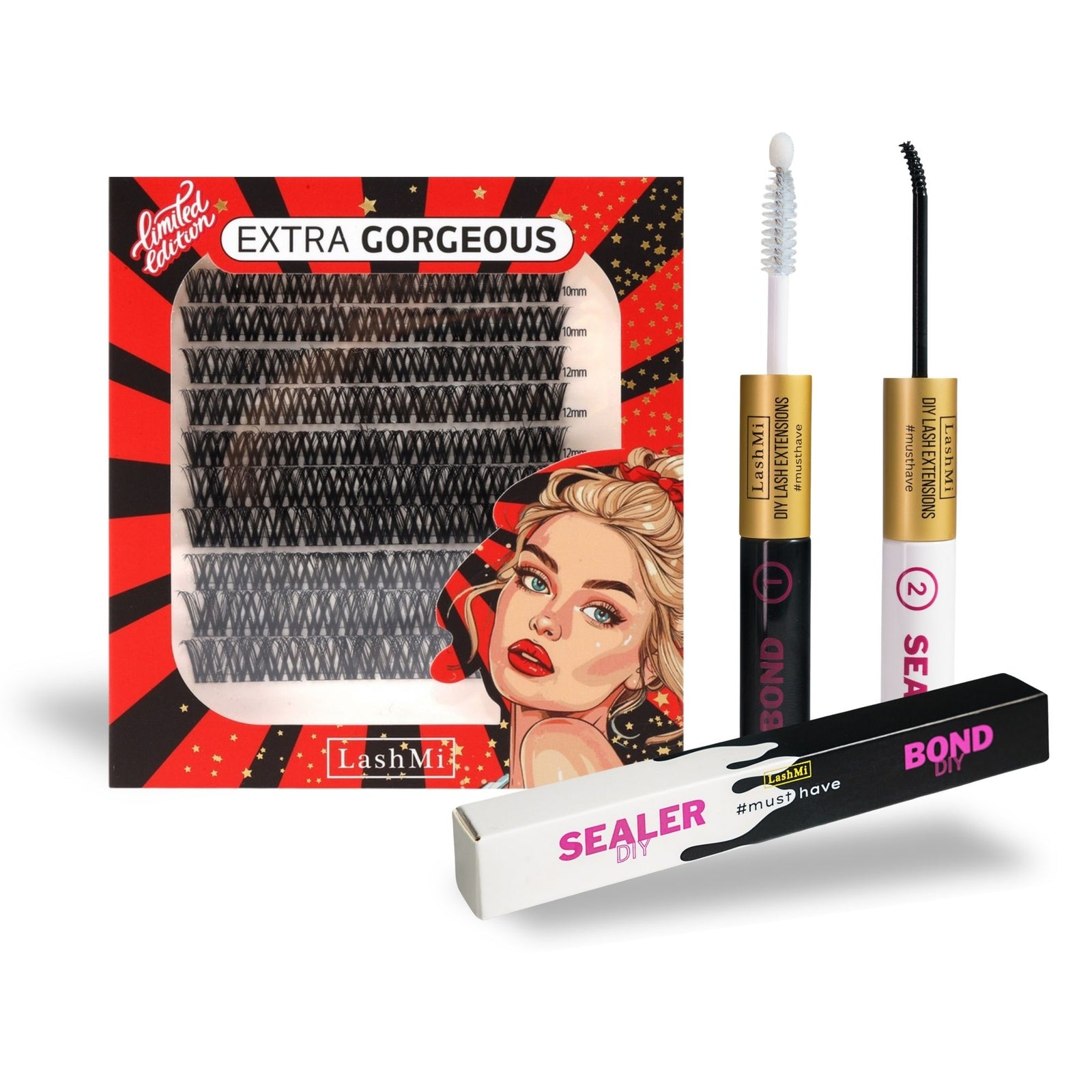 Mini Starter Kit with 100 Cluster Lashes