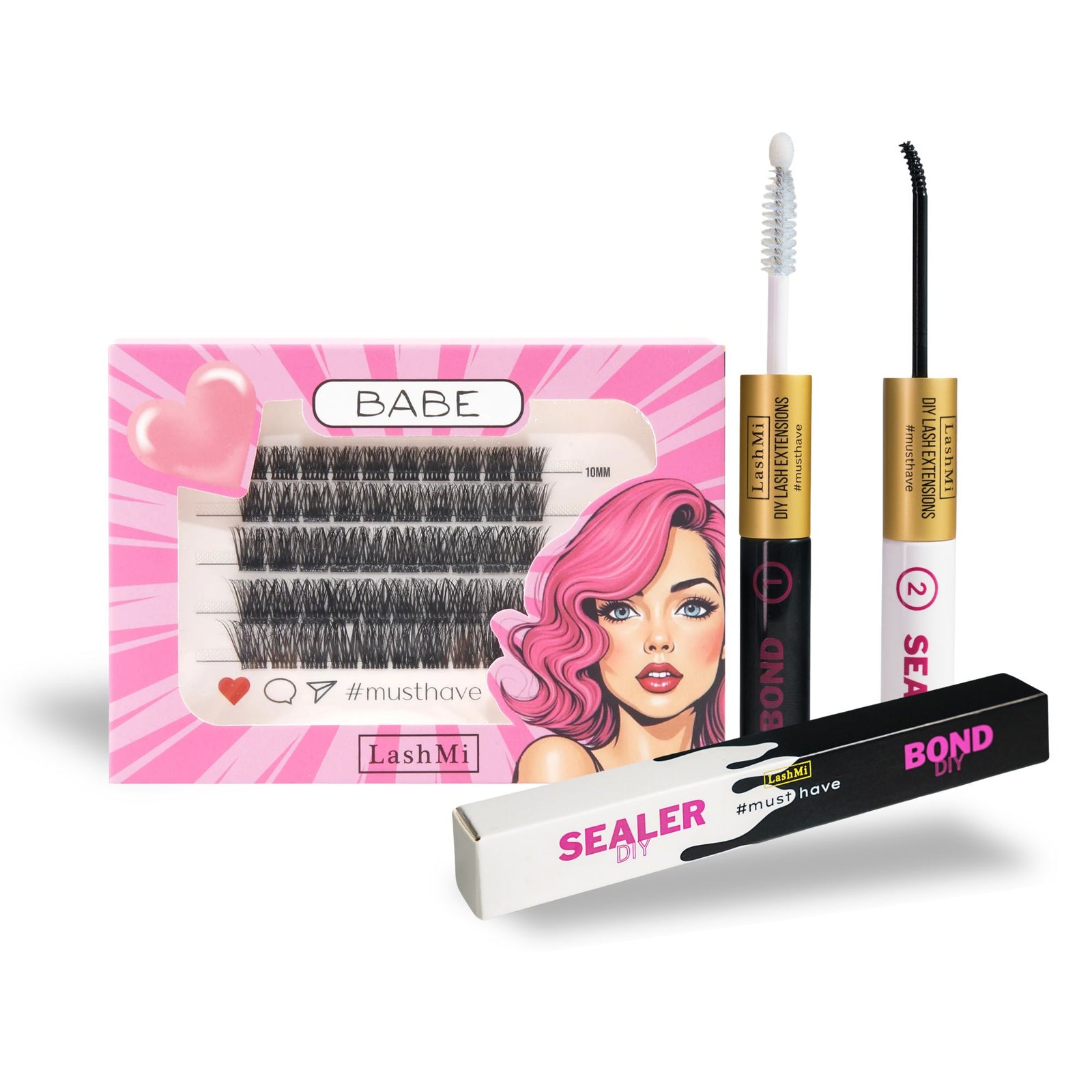 Mini Starter Kit with 50 Cluster Lashes