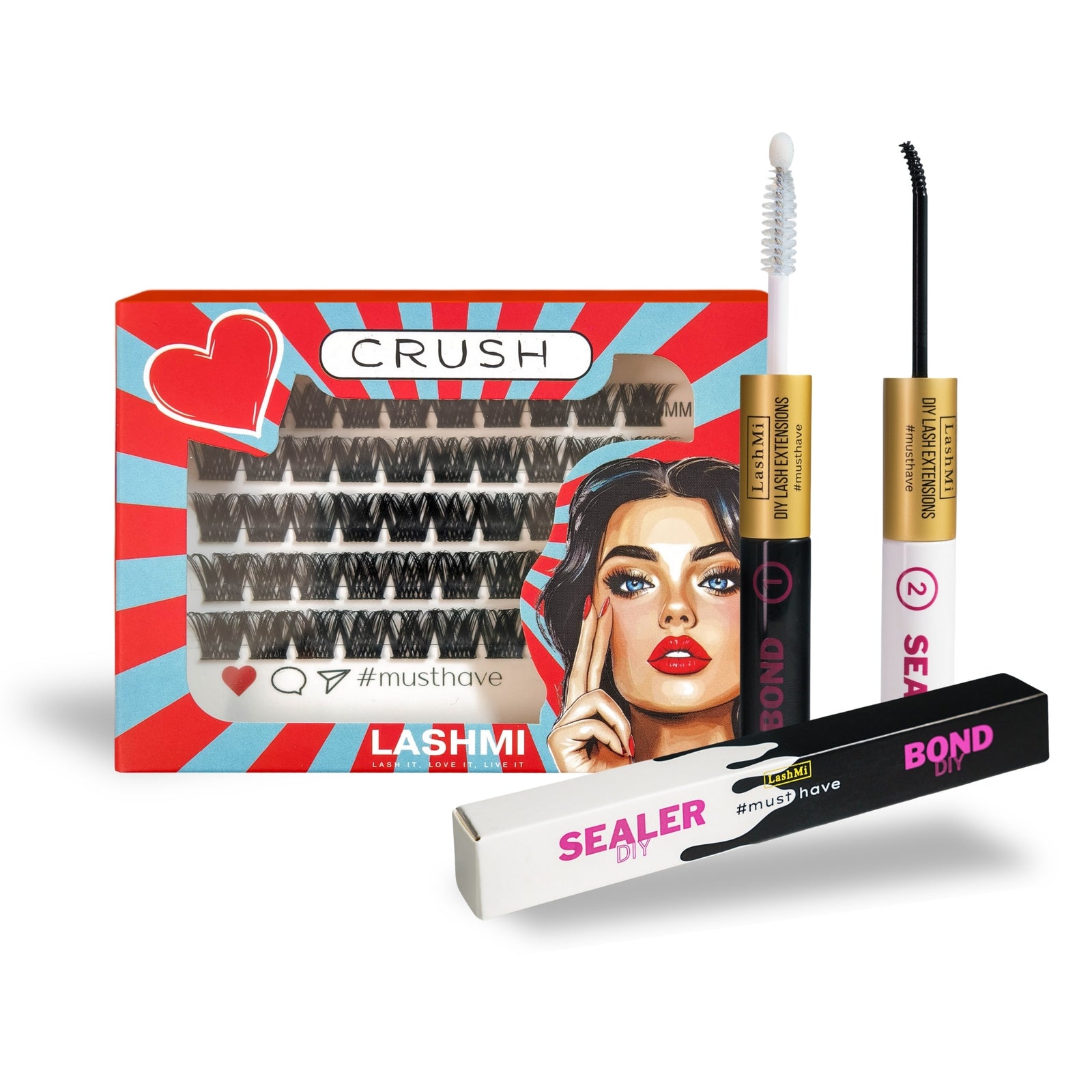 Mini Starter Kit with 50 Cluster Lashes