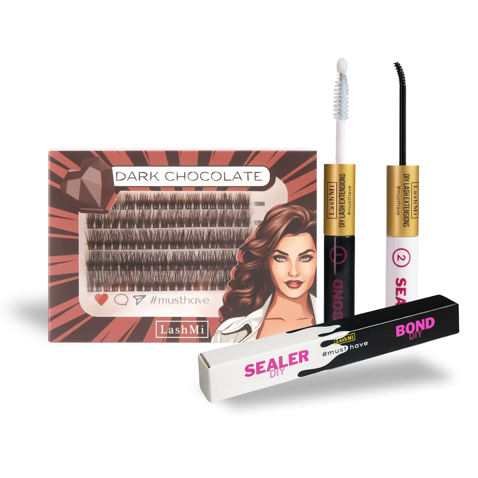 Mini Starter Kit with 50 Cluster Lashes