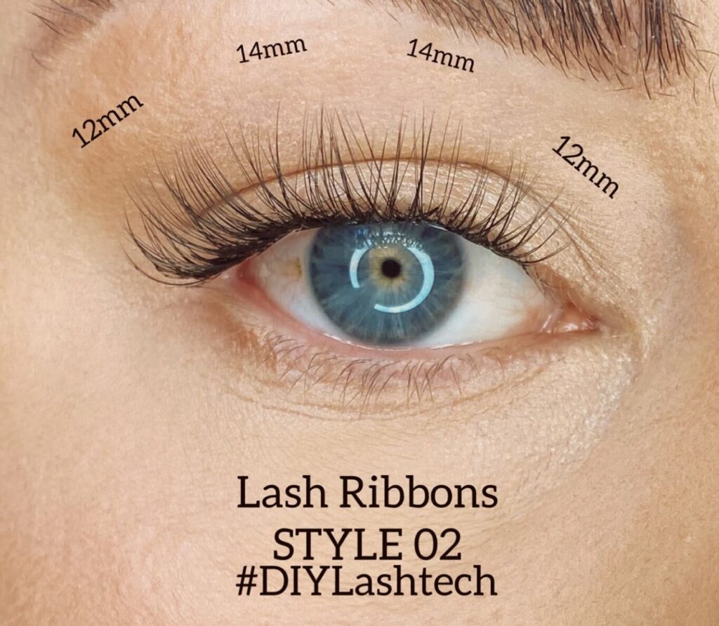 Starter kit with three packs of lash ribbons