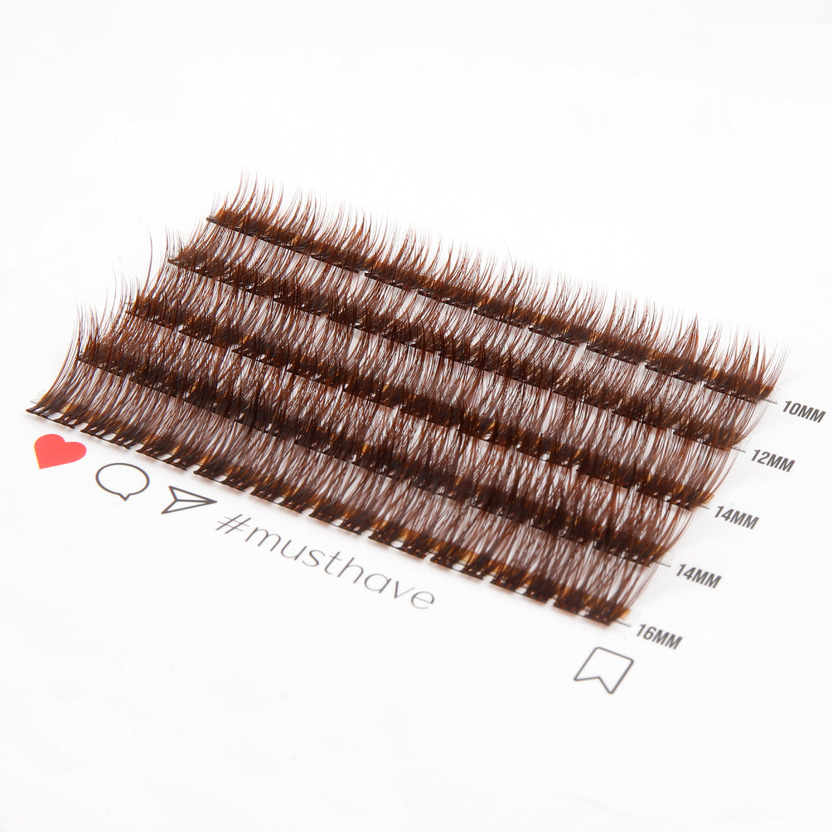 Dark Chocolate 50 Cluster Lashes