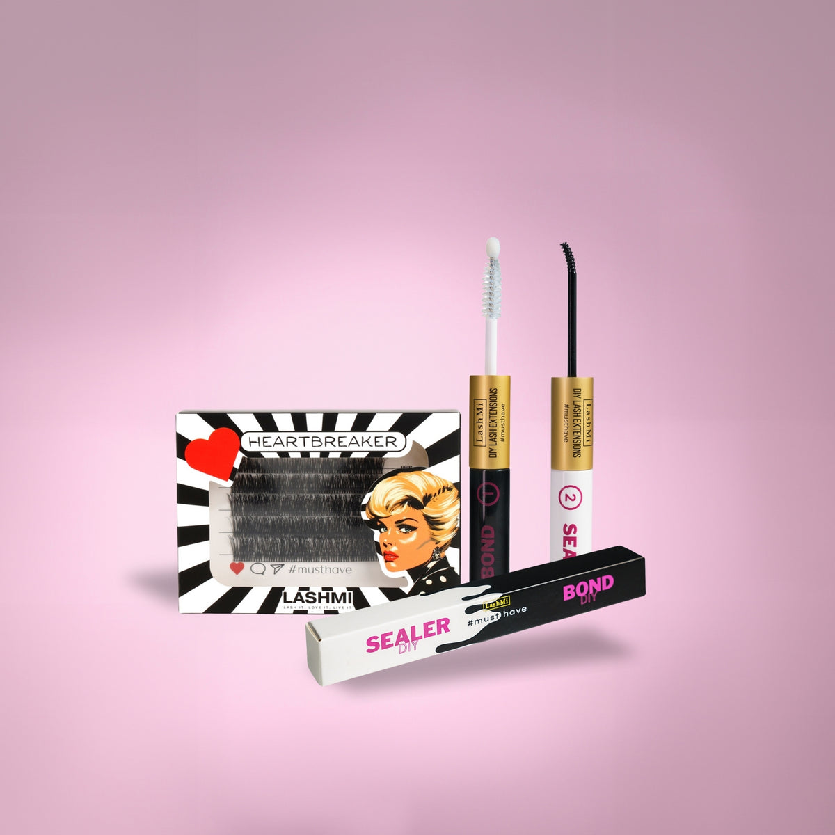 Mini Starter Kit with 50 Cluster Lashes