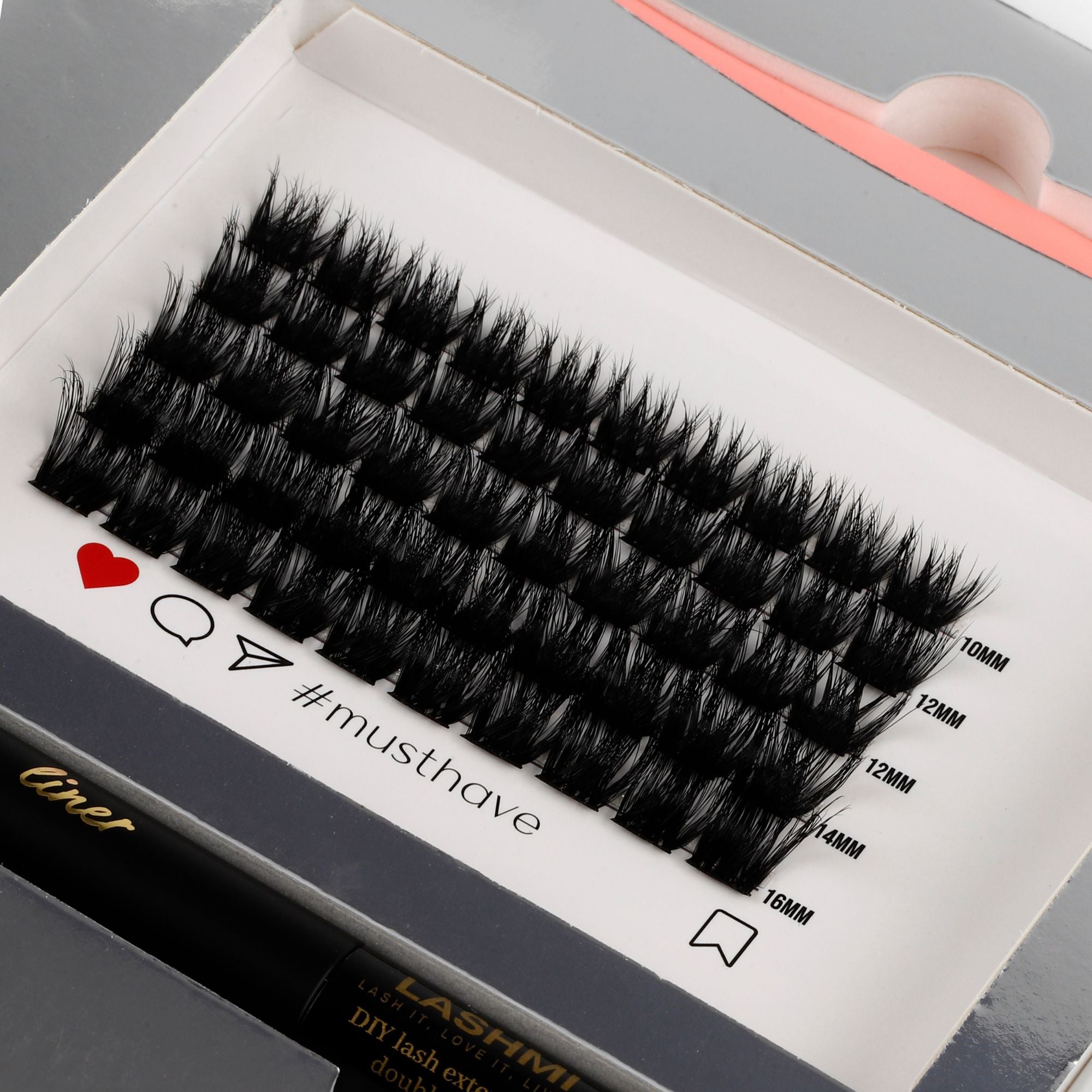 Holly Glam Set with 100 Cluster Lashes - Limited Edition