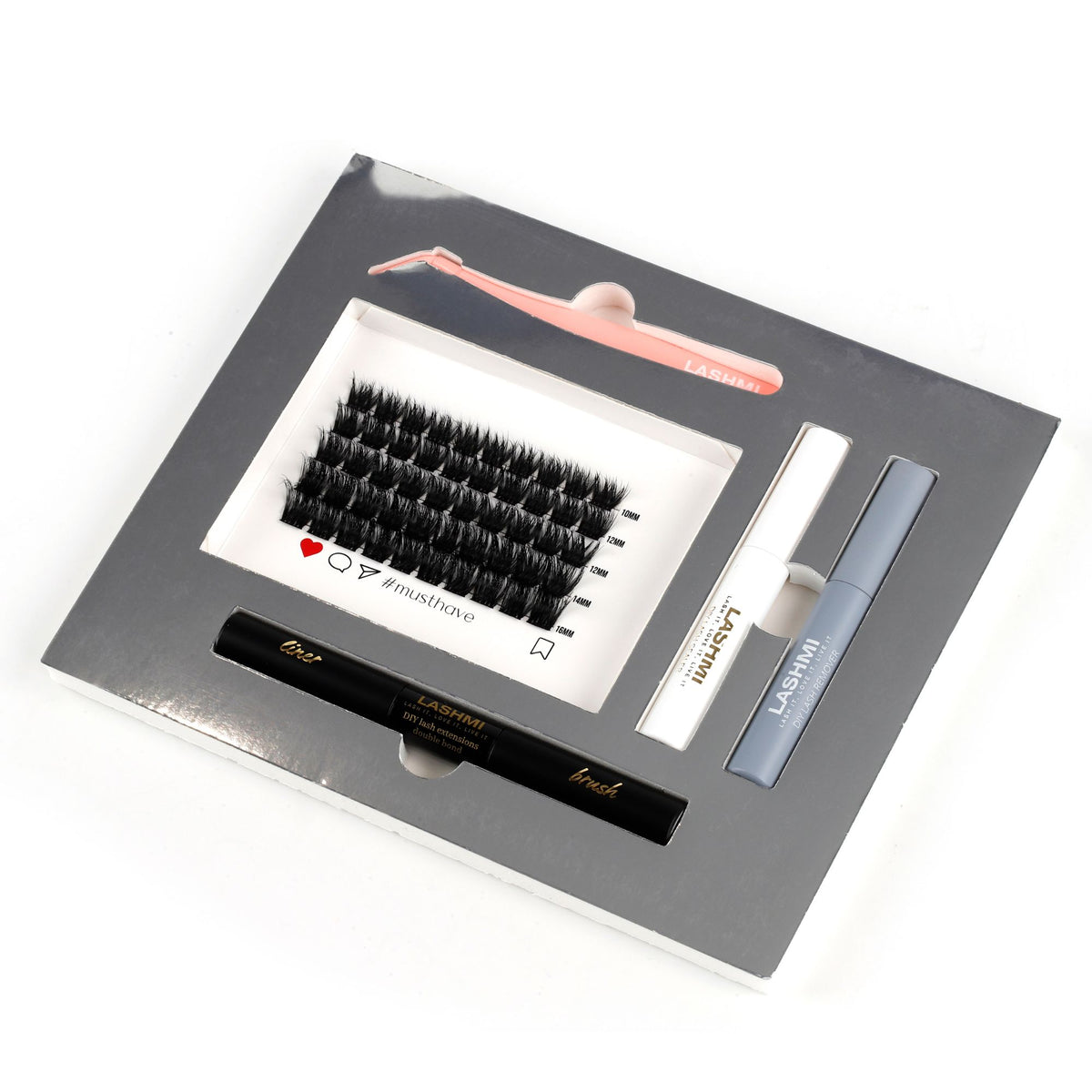 Holly Glam Set with 100 Cluster Lashes - Limited Edition