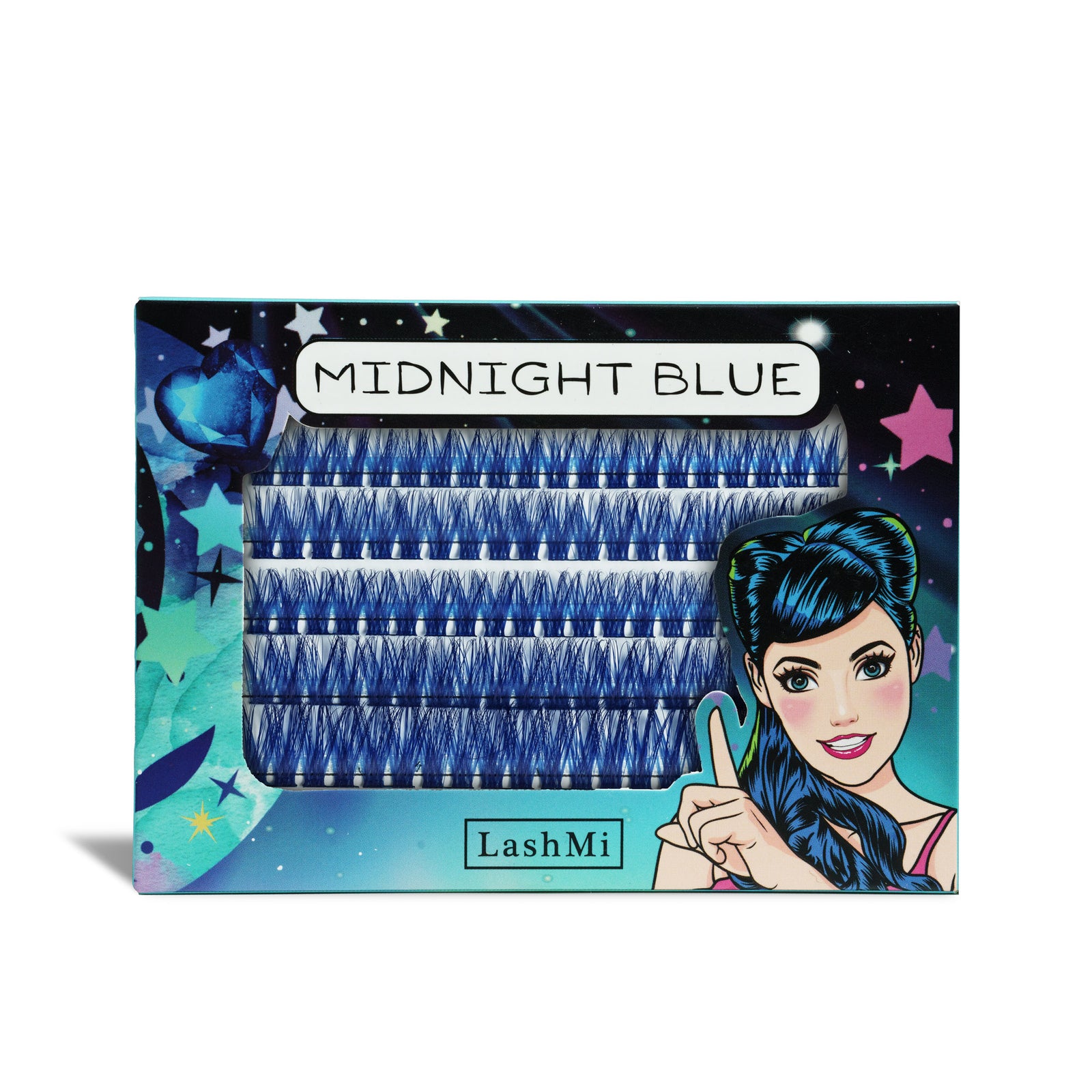 Midnight Blue 50 Cluster Lashes