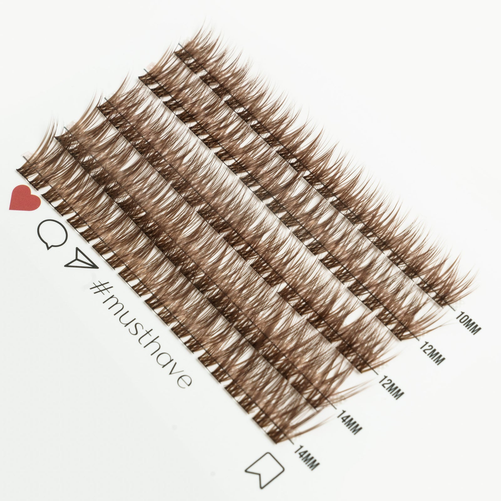 Chocolate 50 Cluster Lashes