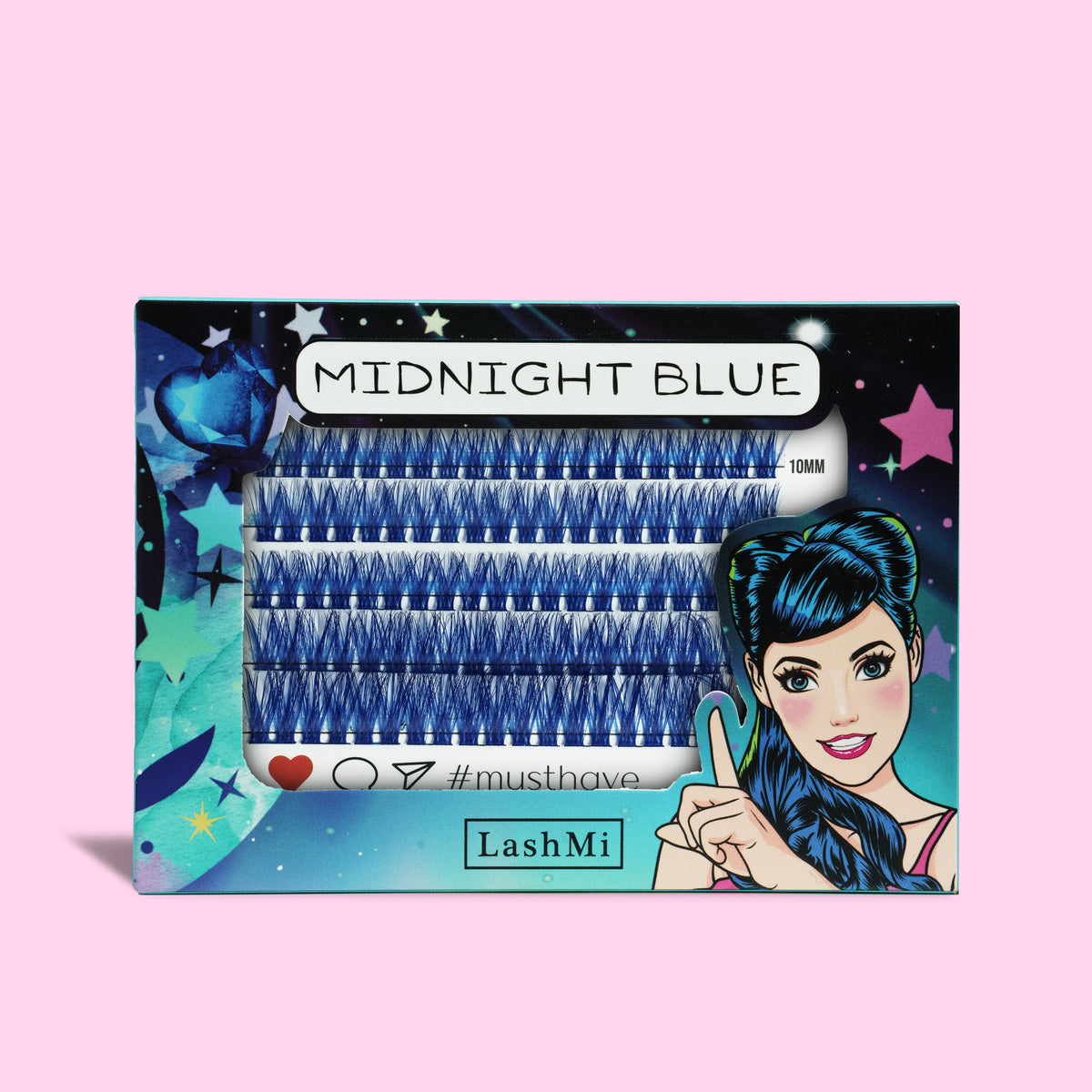 Midnight Blue Cluster Lashes