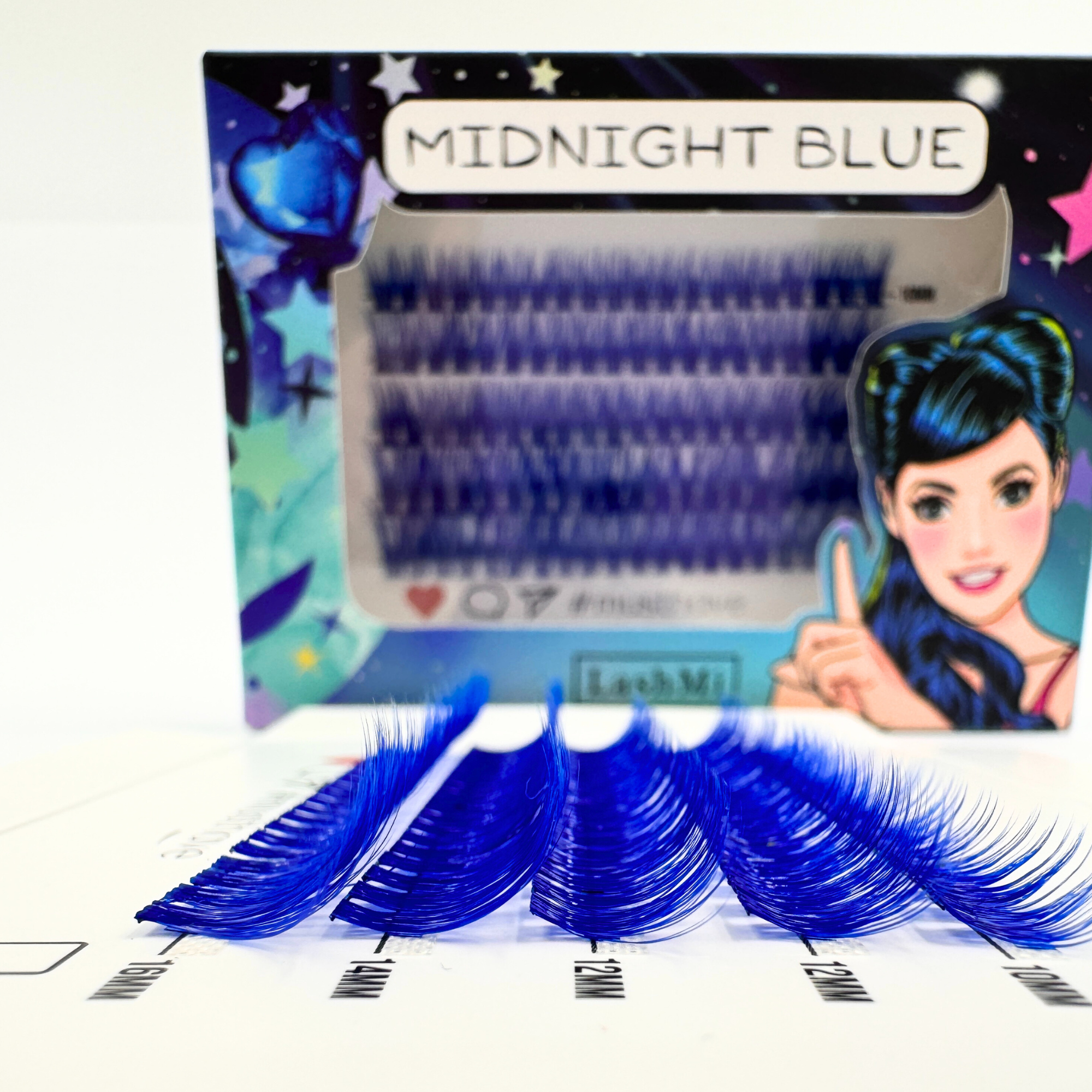 Midnight Blue Cluster Lashes Set