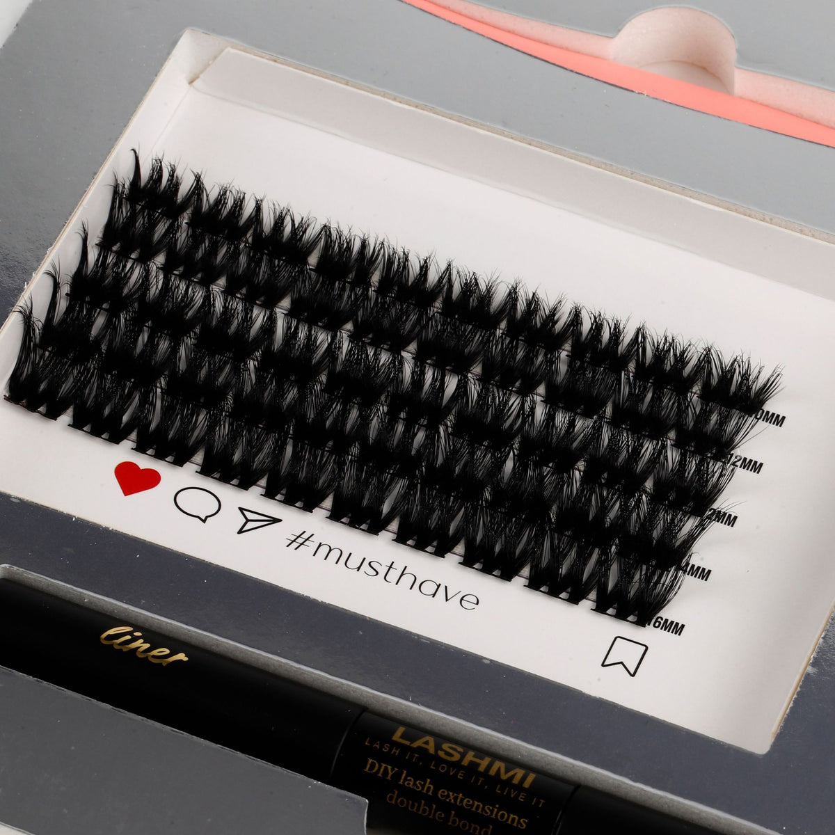 Midnight Sparkle Set with 100 Cluster Lashes - Limited Edition