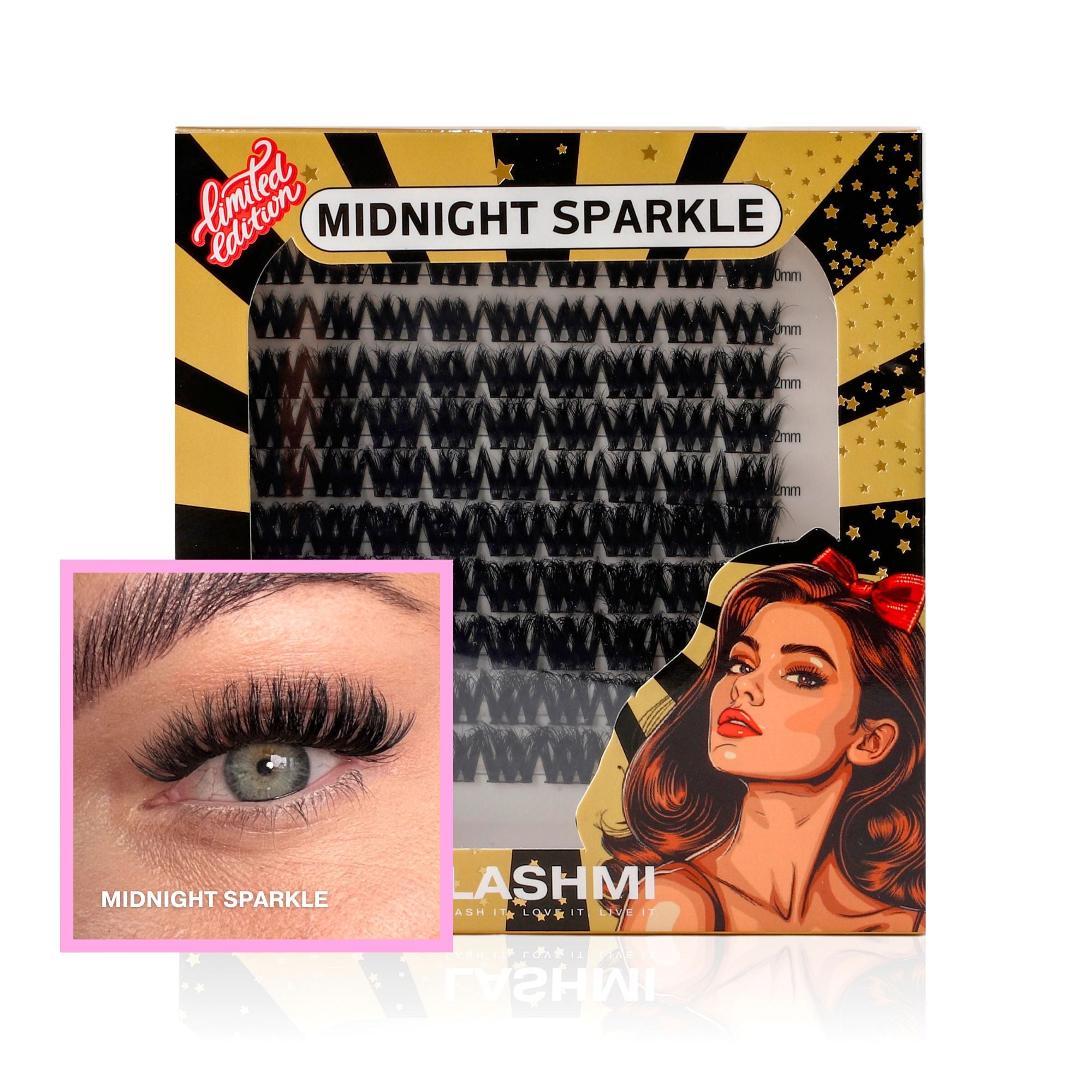 Midnight Sparkle 100 Cluster Lashes