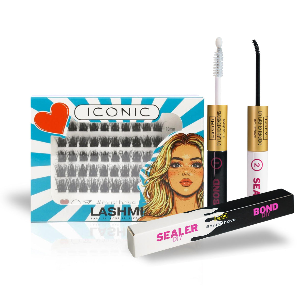 Mini Starter Kit with 50 Cluster Lashes