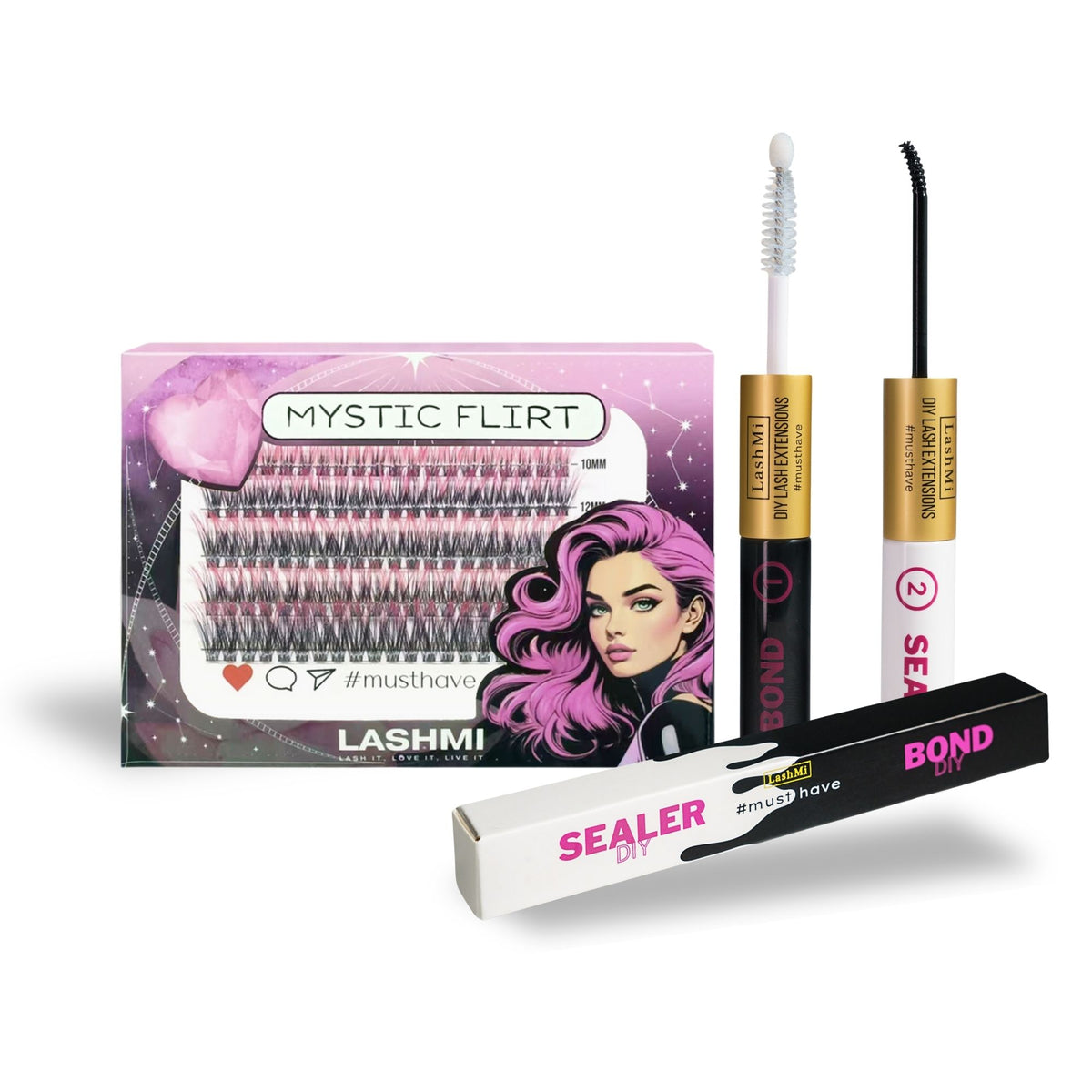 Mini Starter Kit with 50 Cluster Lashes