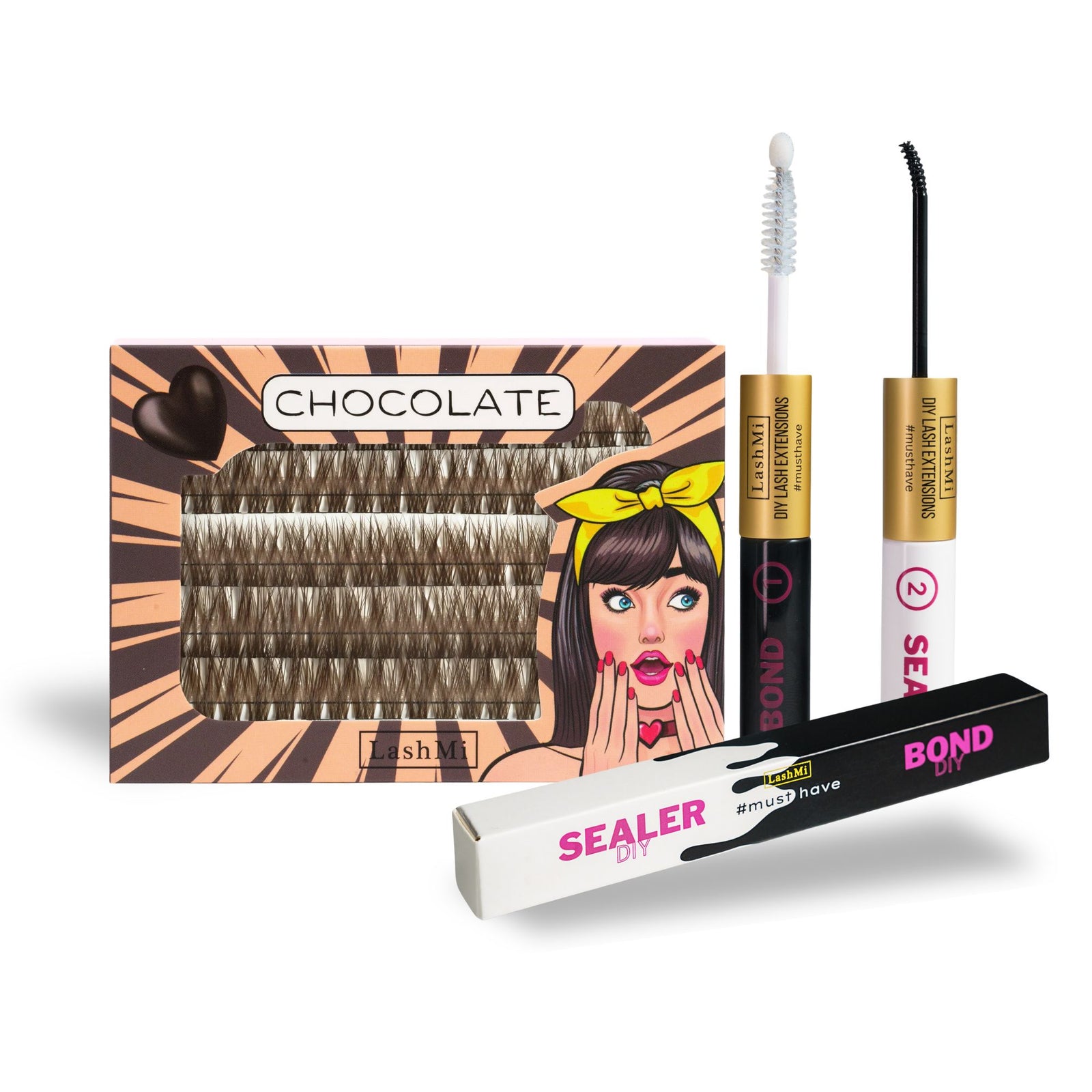 Mini Starter Kit with 50 Cluster Lashes