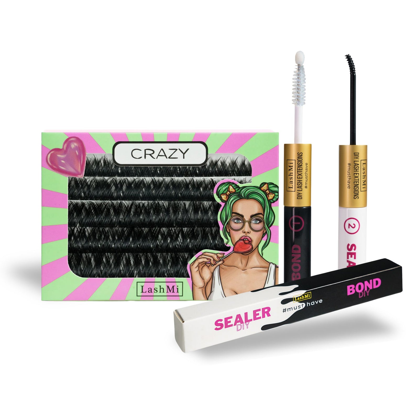 Mini Starter Kit with 50 Cluster Lashes