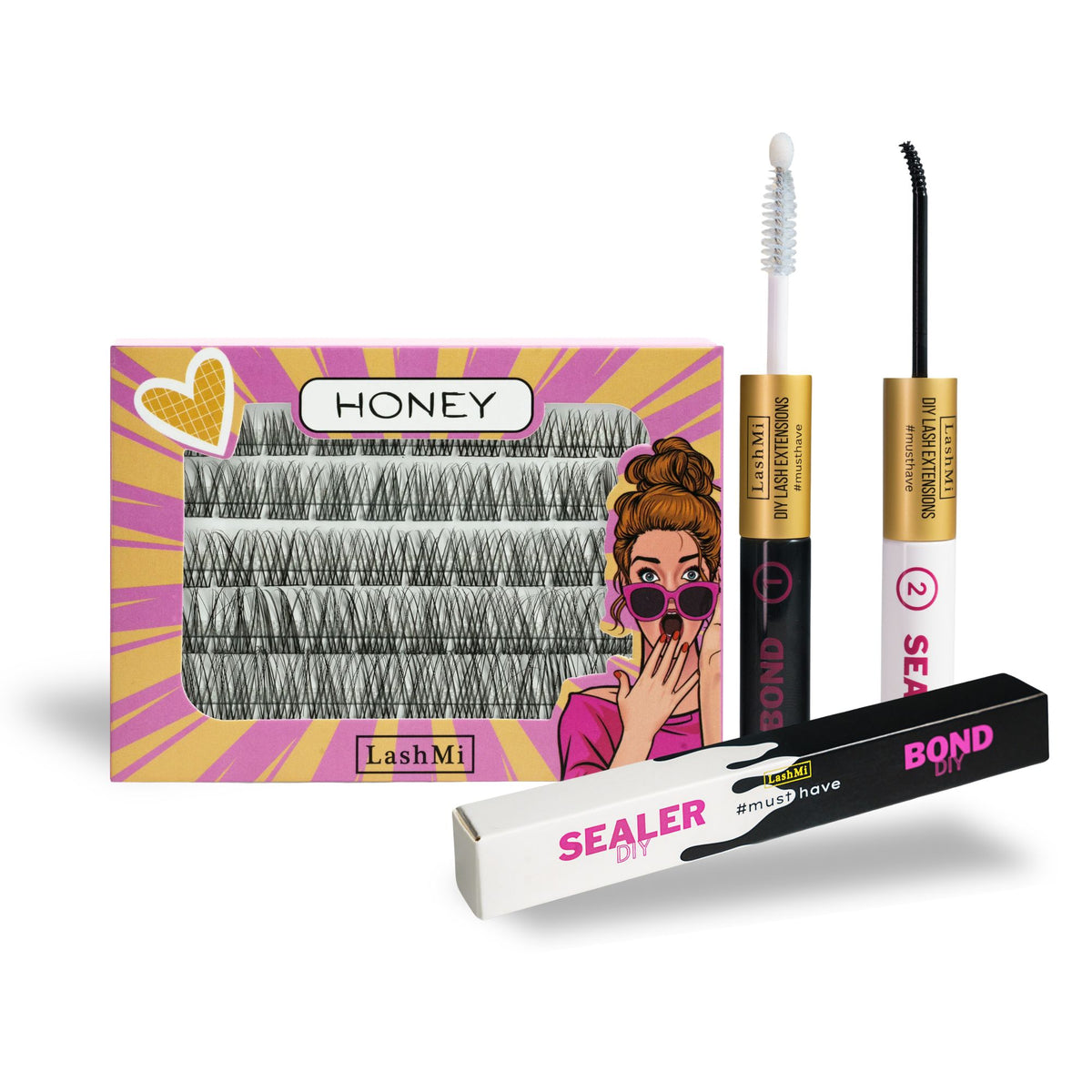 Mini Starter Kit with 50 Cluster Lashes