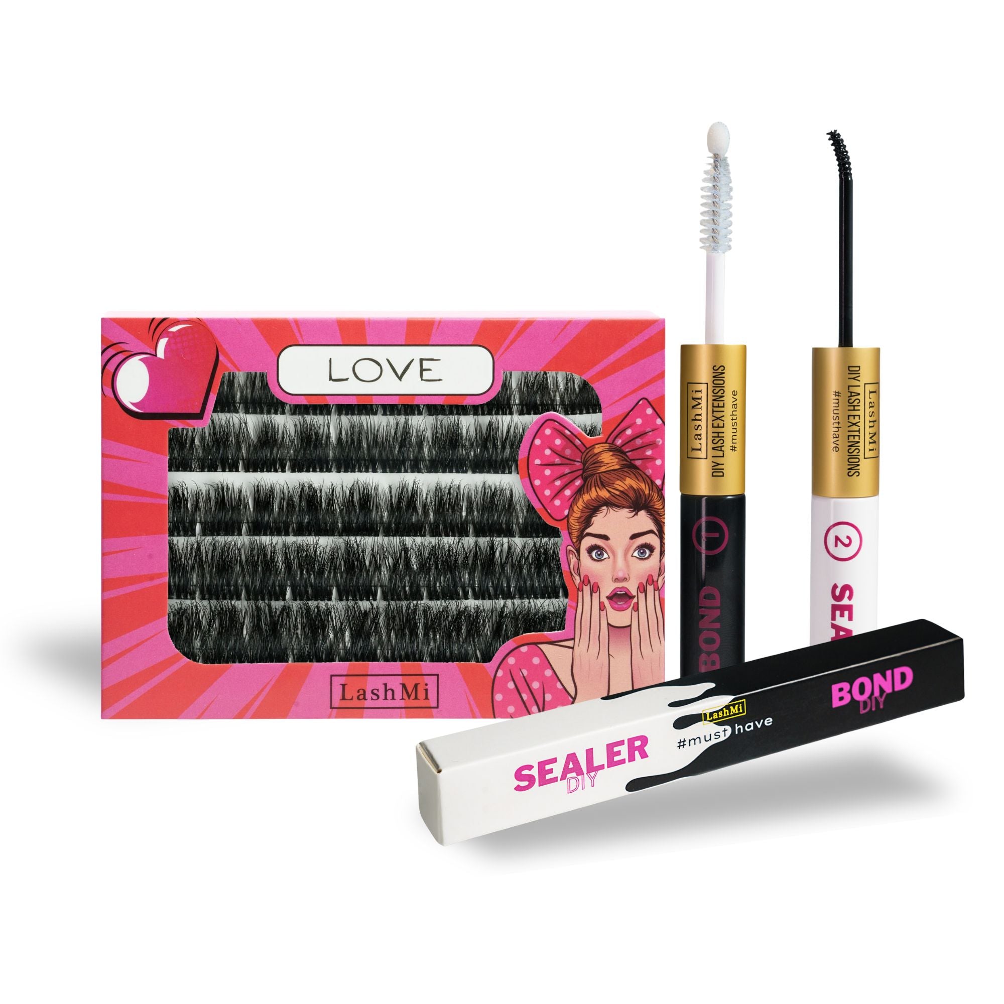 Mini Starter Kit with 50 Cluster Lashes