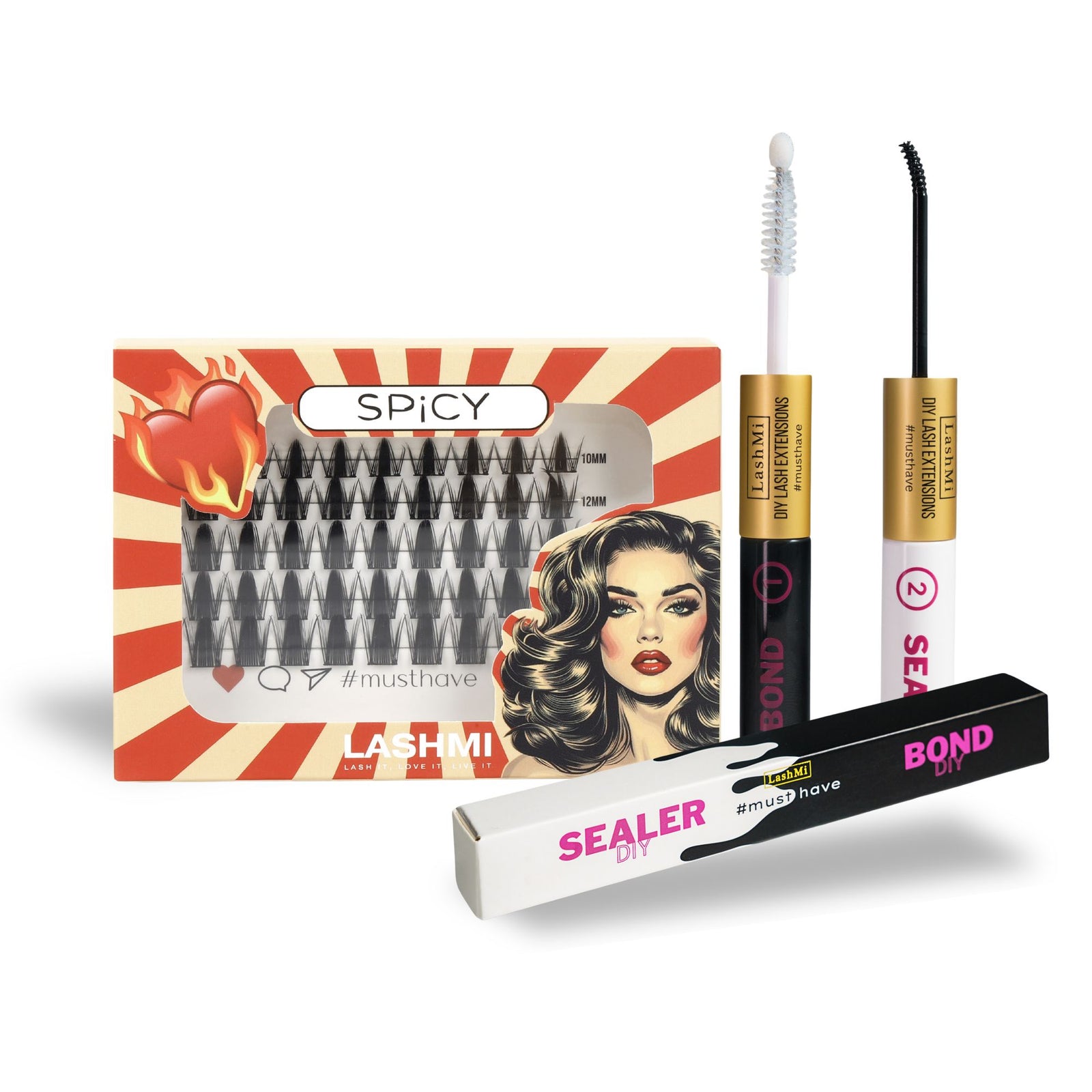 Mini Starter Kit with 50 Cluster Lashes