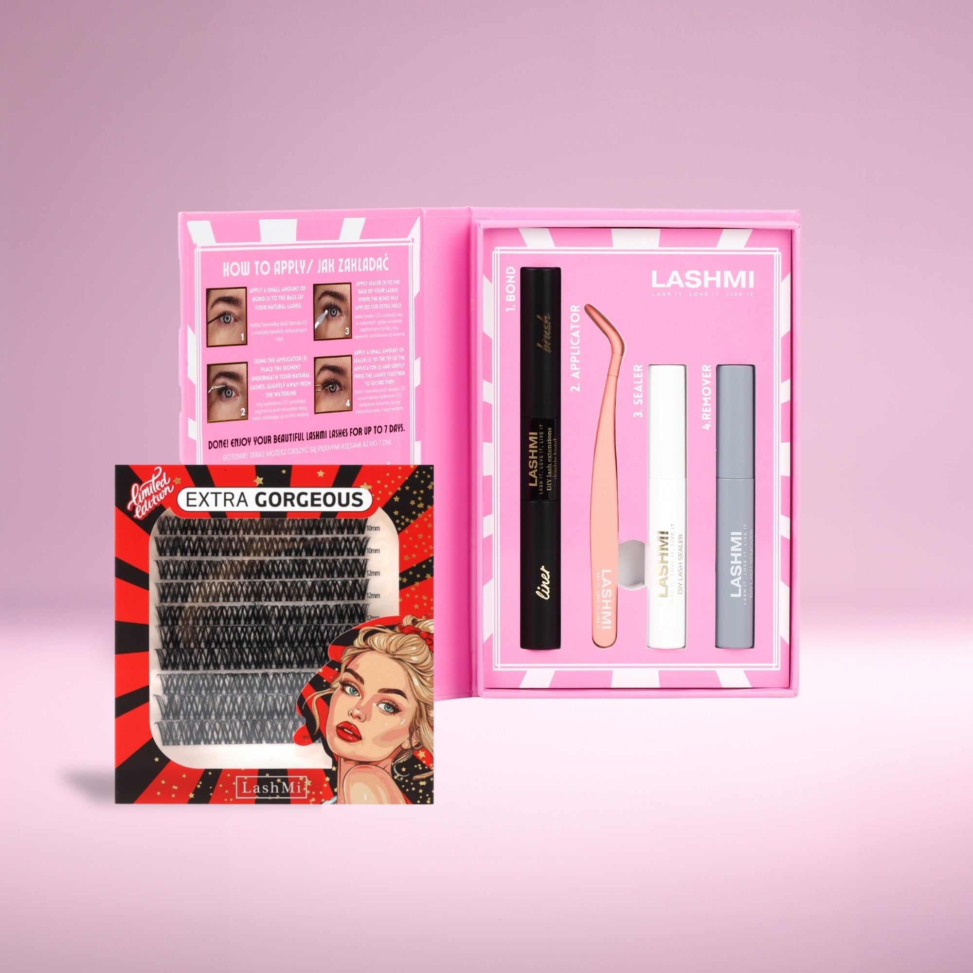 Starter Kit with 100 Cluster Lashes
