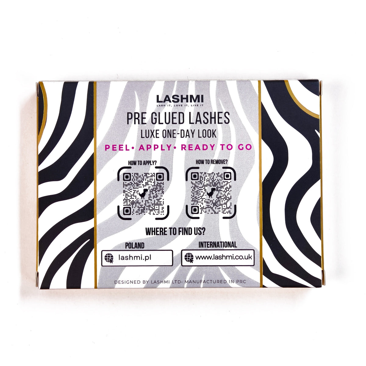 Ready &amp; Go Pre-Glued Lashes, Model 1 (Zebra)