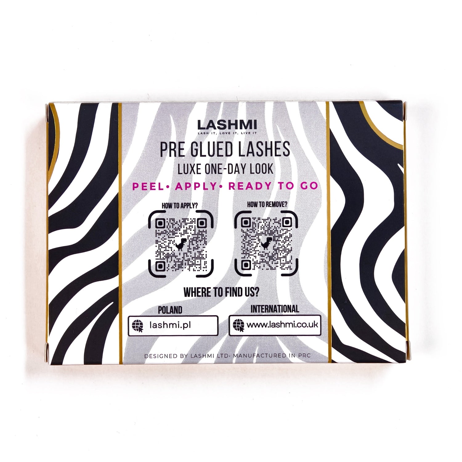 Ready & Go Pre-Glued Lashes, Model 1 (Zebra)