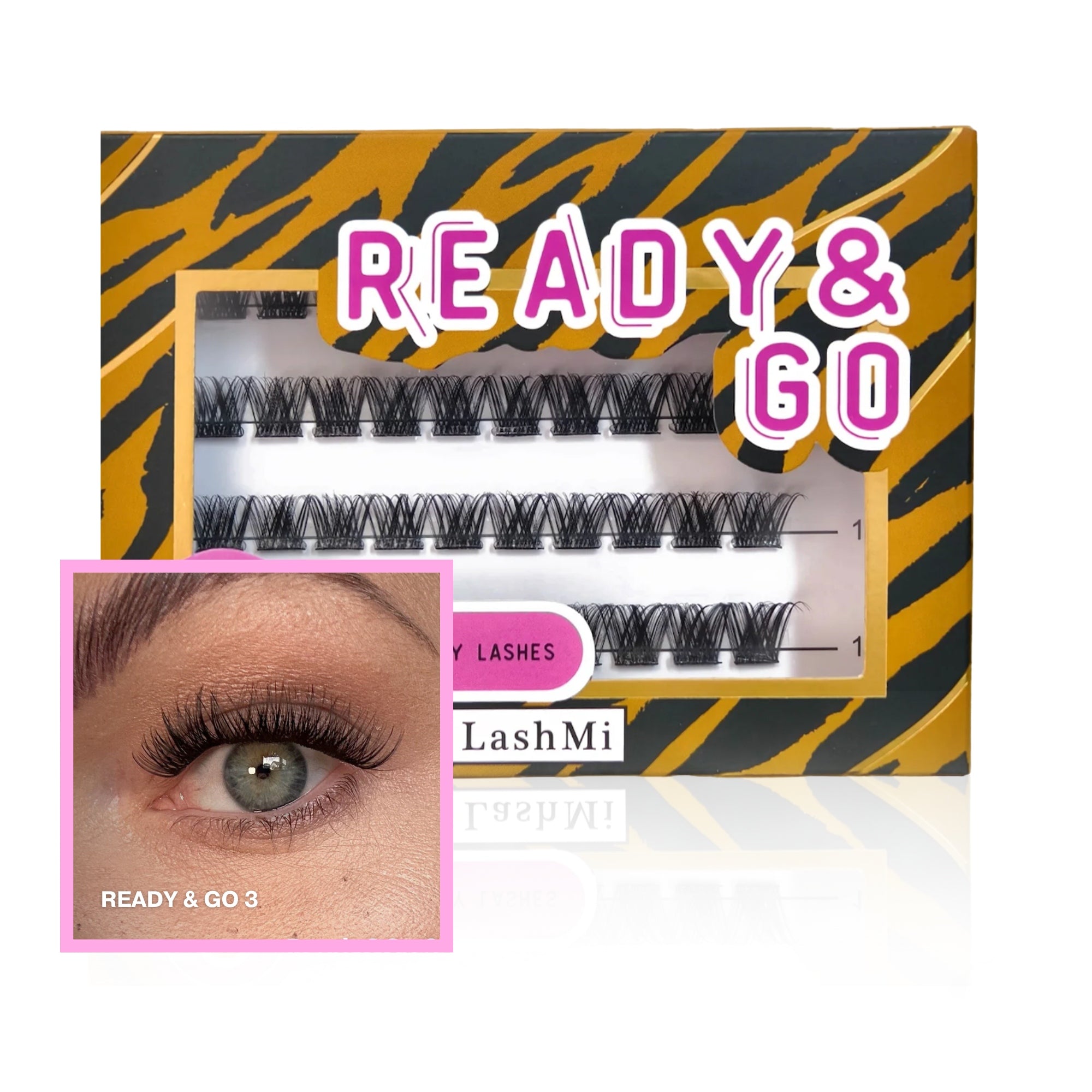 Ready & Go Pre-Glued Lashes, Model 3 (Tiger)