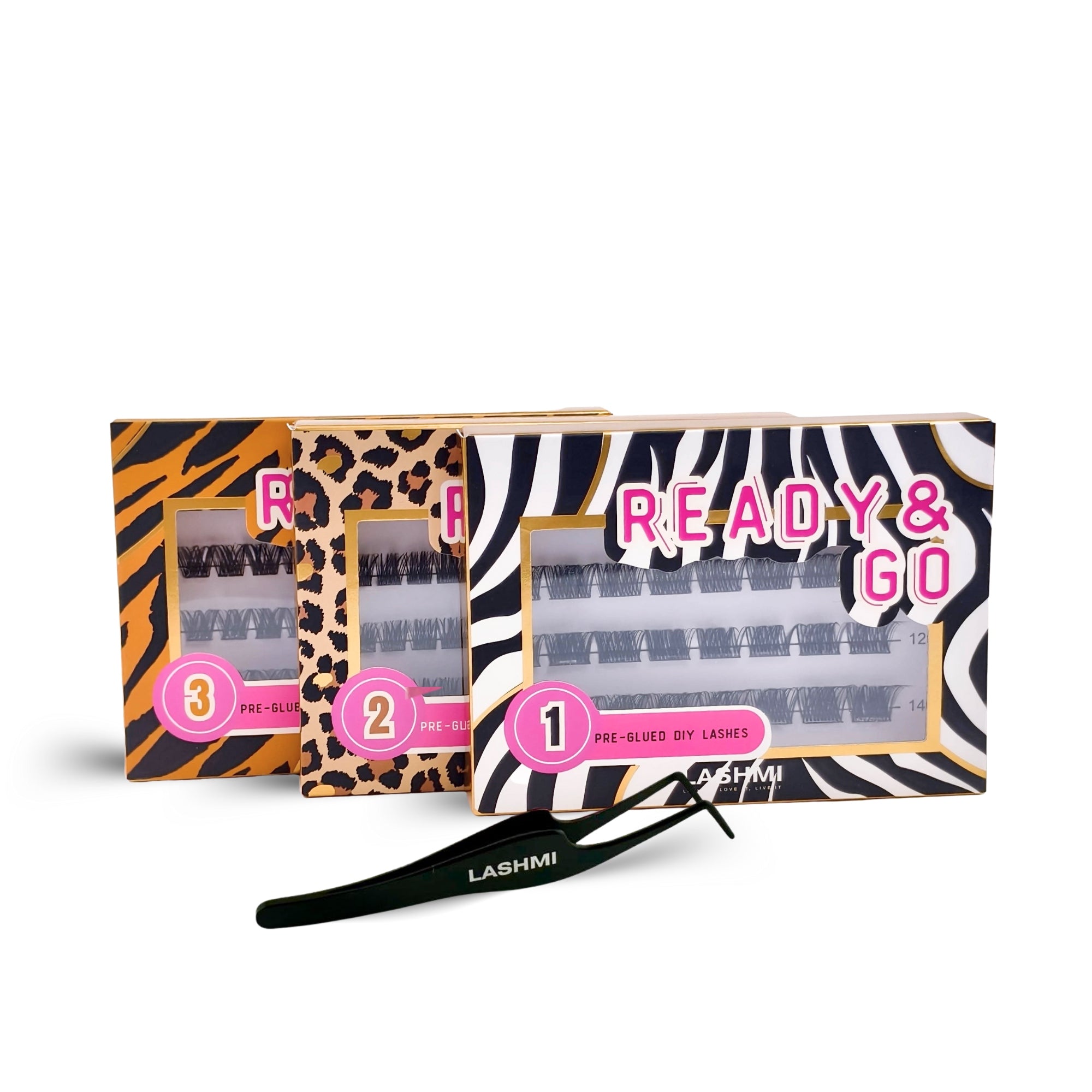 Ready & Go Pre-Glued Lashes Set