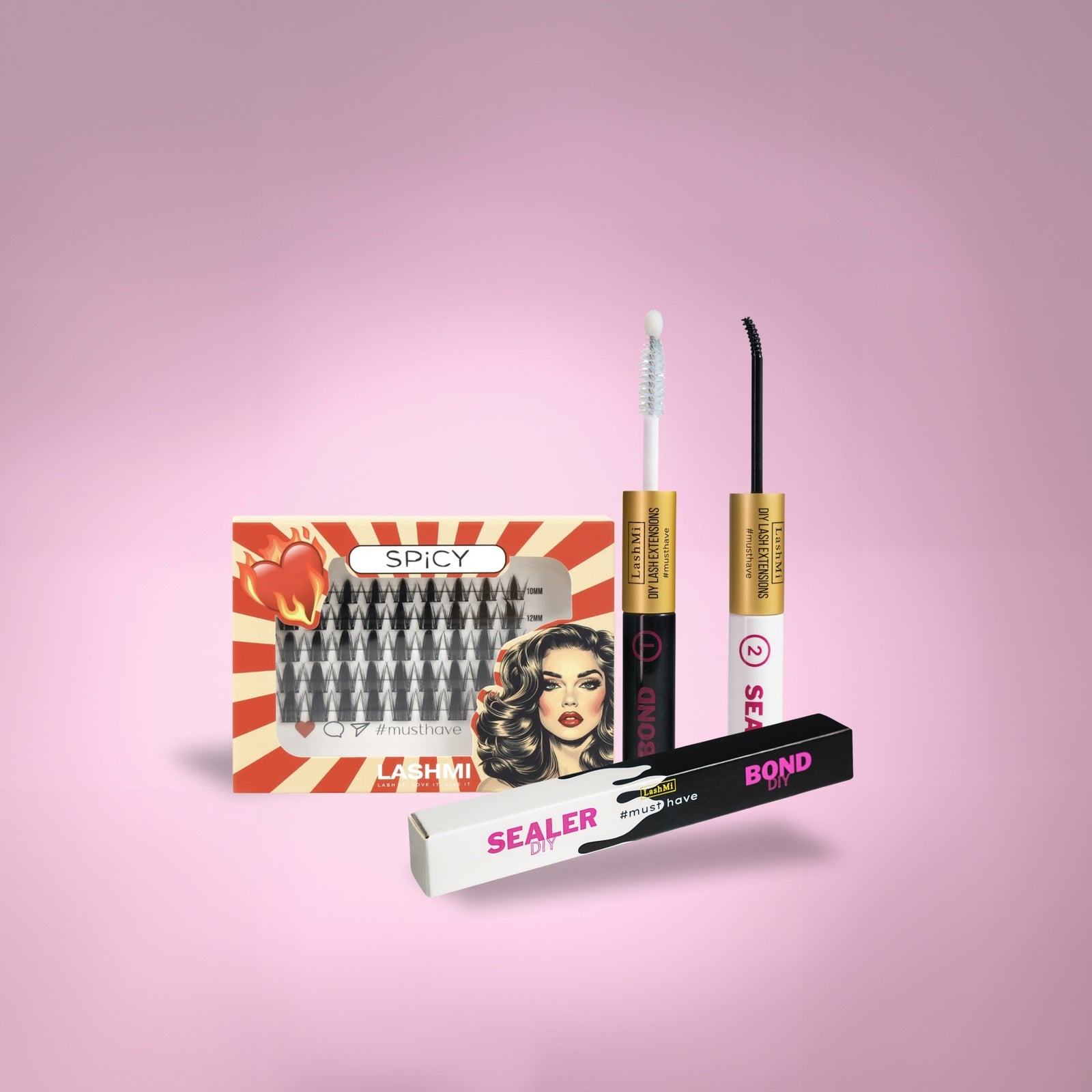 Mini Starter Kit with 50 Cluster Lashes