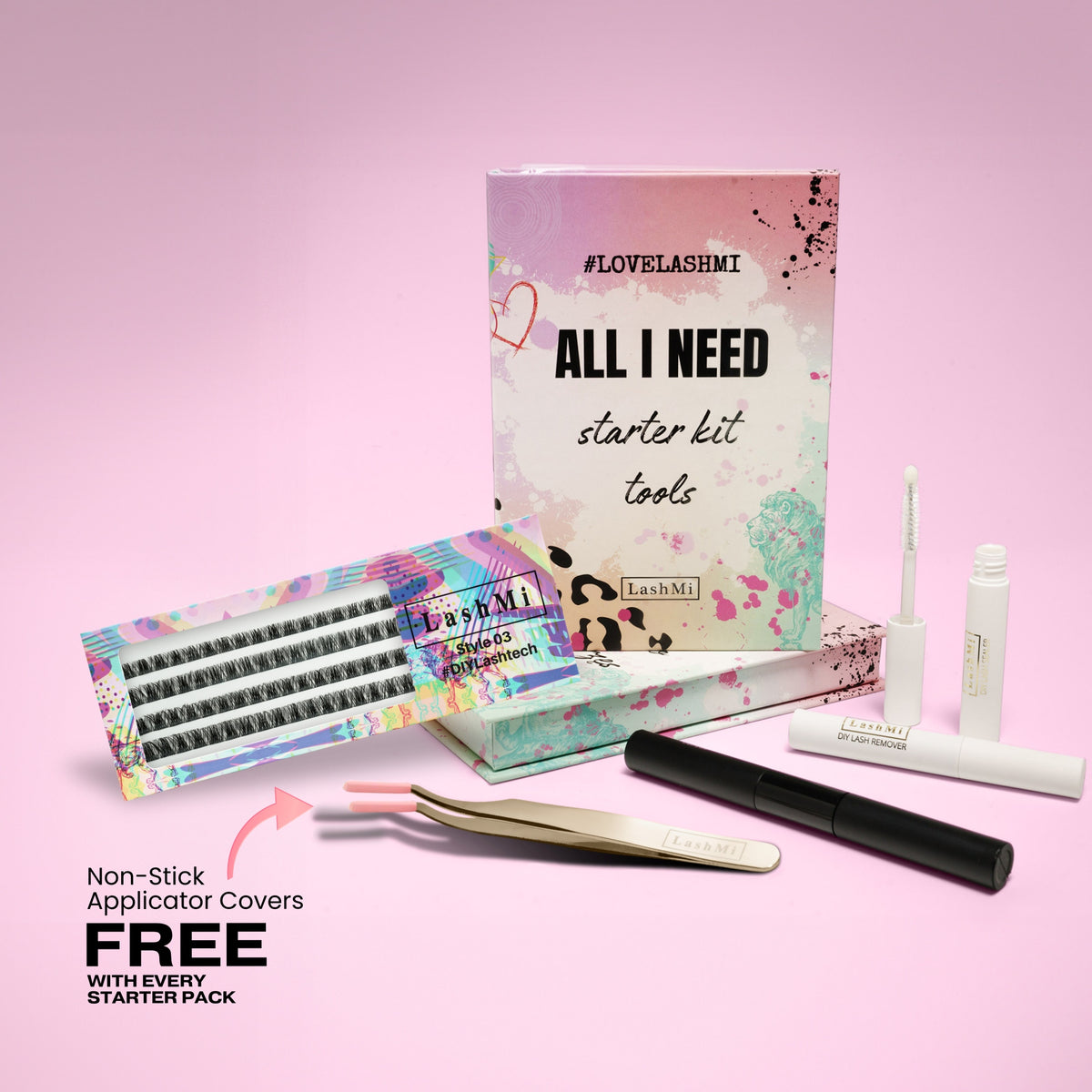 Starter Kit with 4-pack Ribbons Lashes