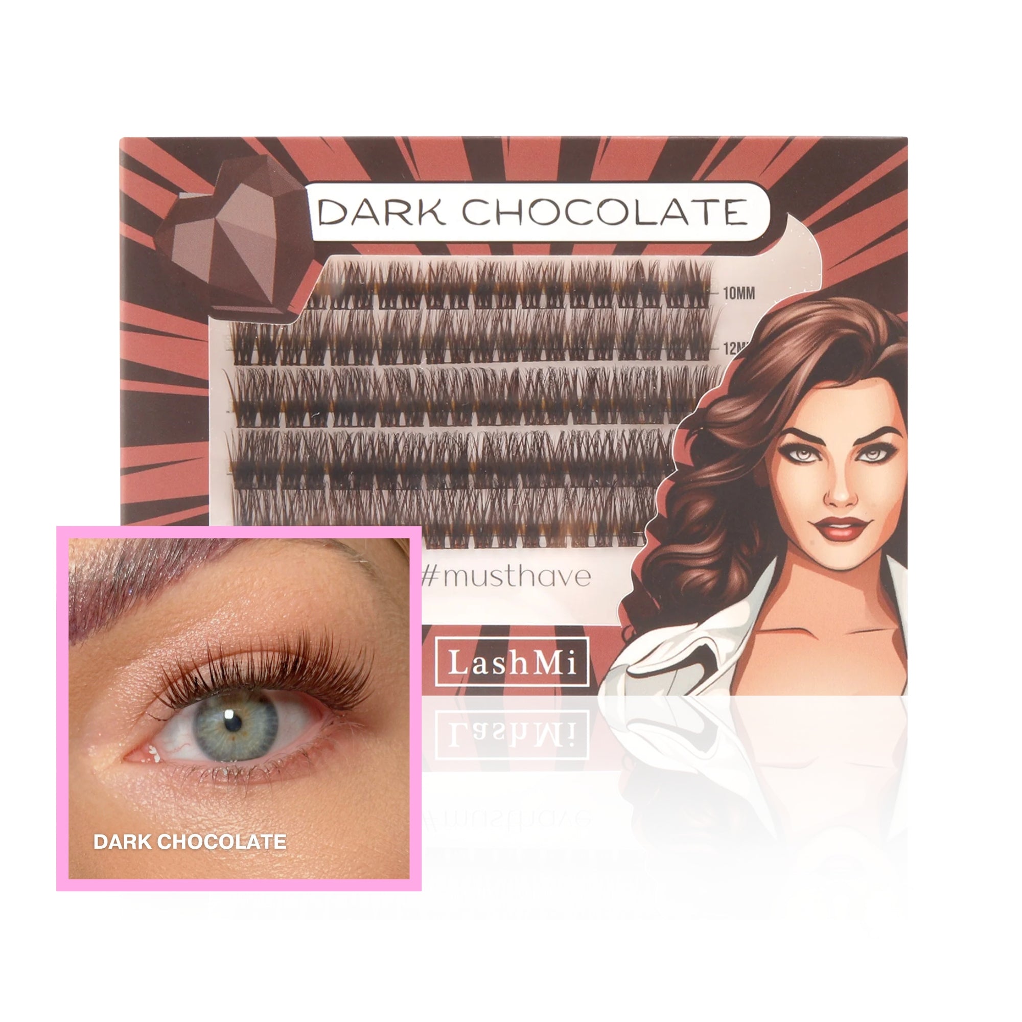 Dark Chocolate Cluster Lashes