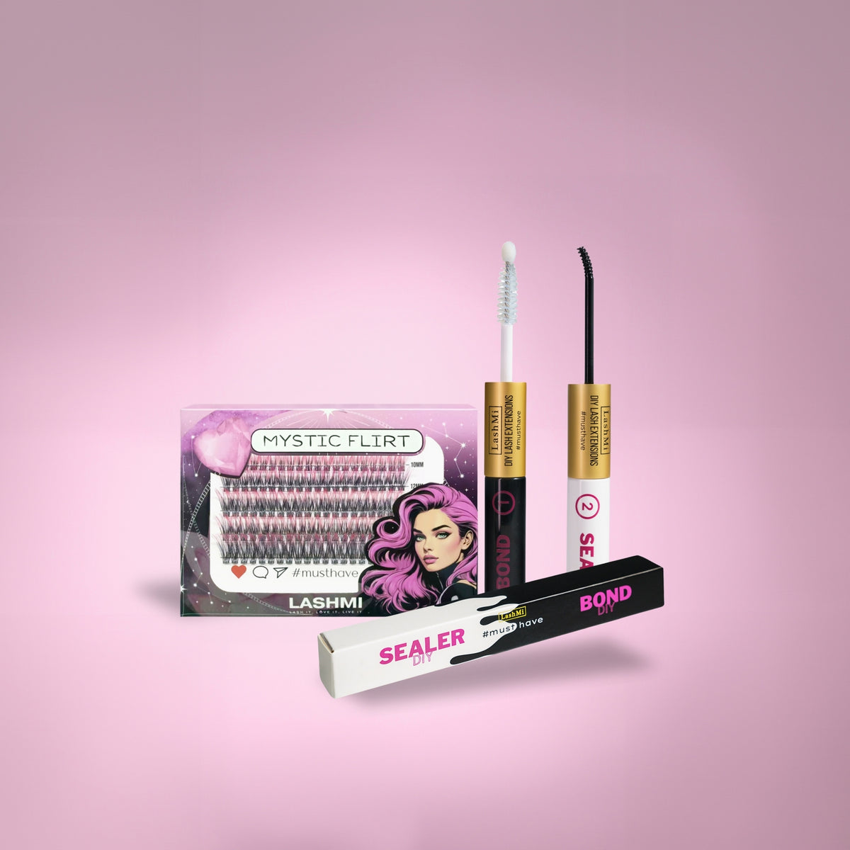 Mini Starter Kit with 50 Cluster Lashes