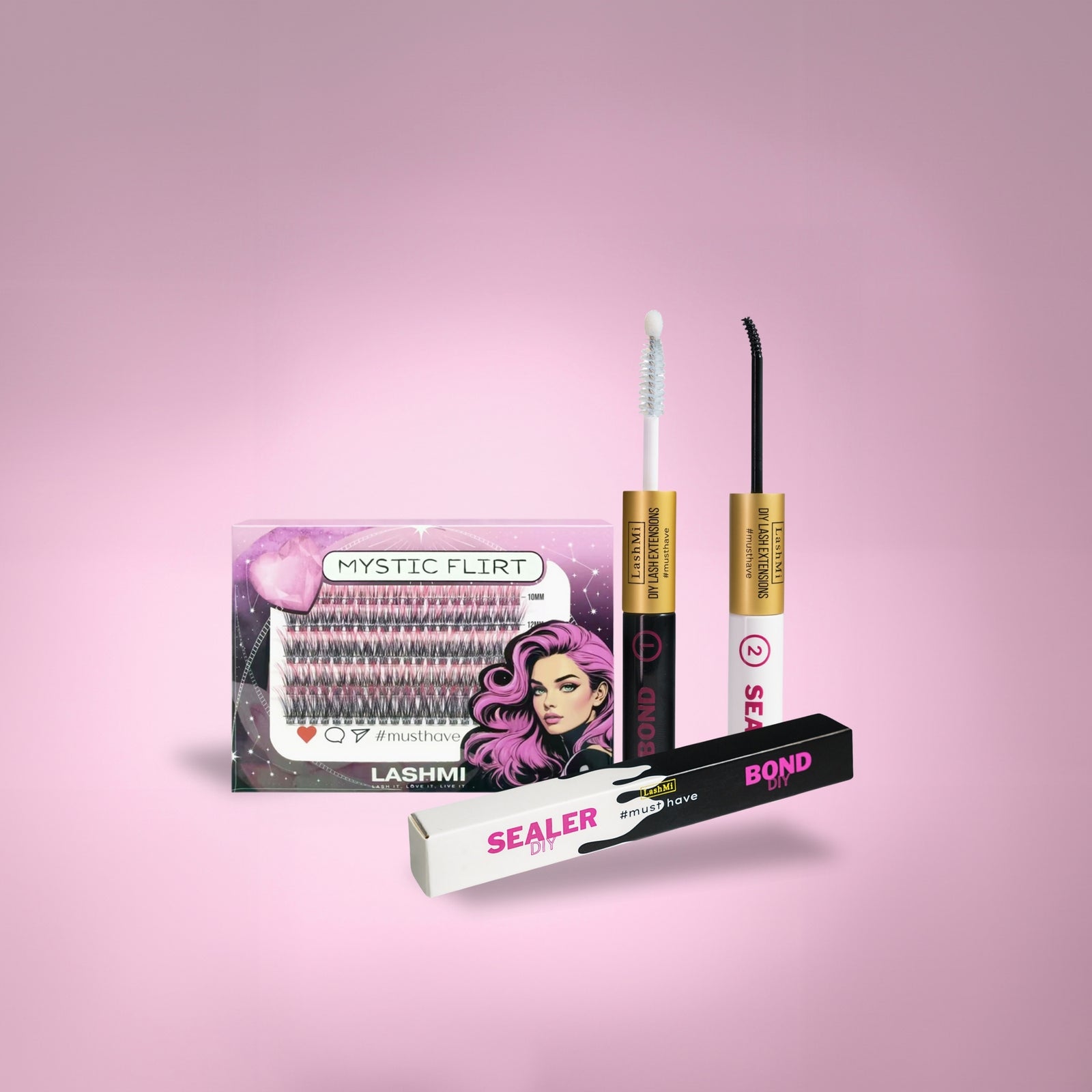 Mini Starter Kit with 50 Cluster Lashes