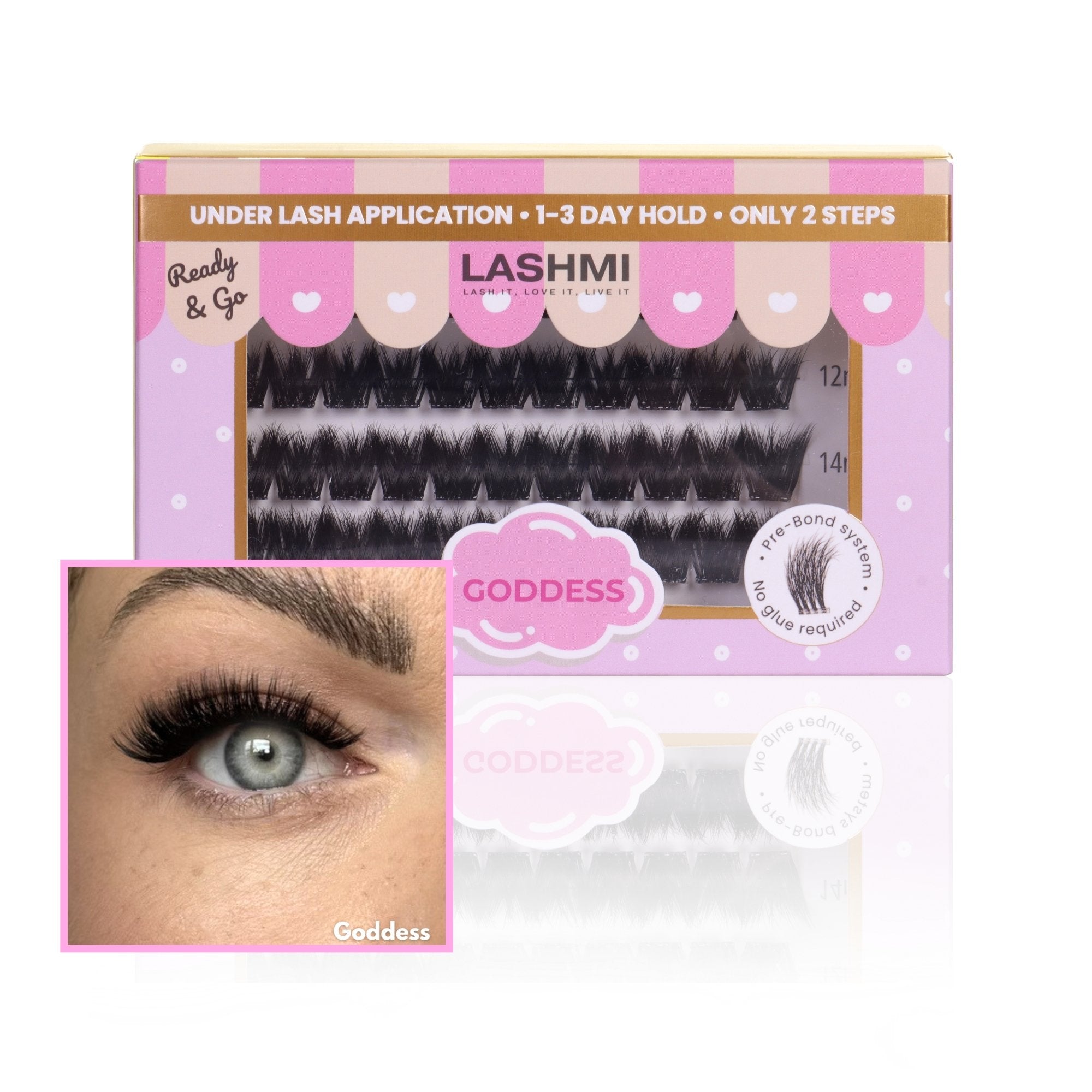 Ready & Go Goddess – Pre-Glued DIY Lash Clusters