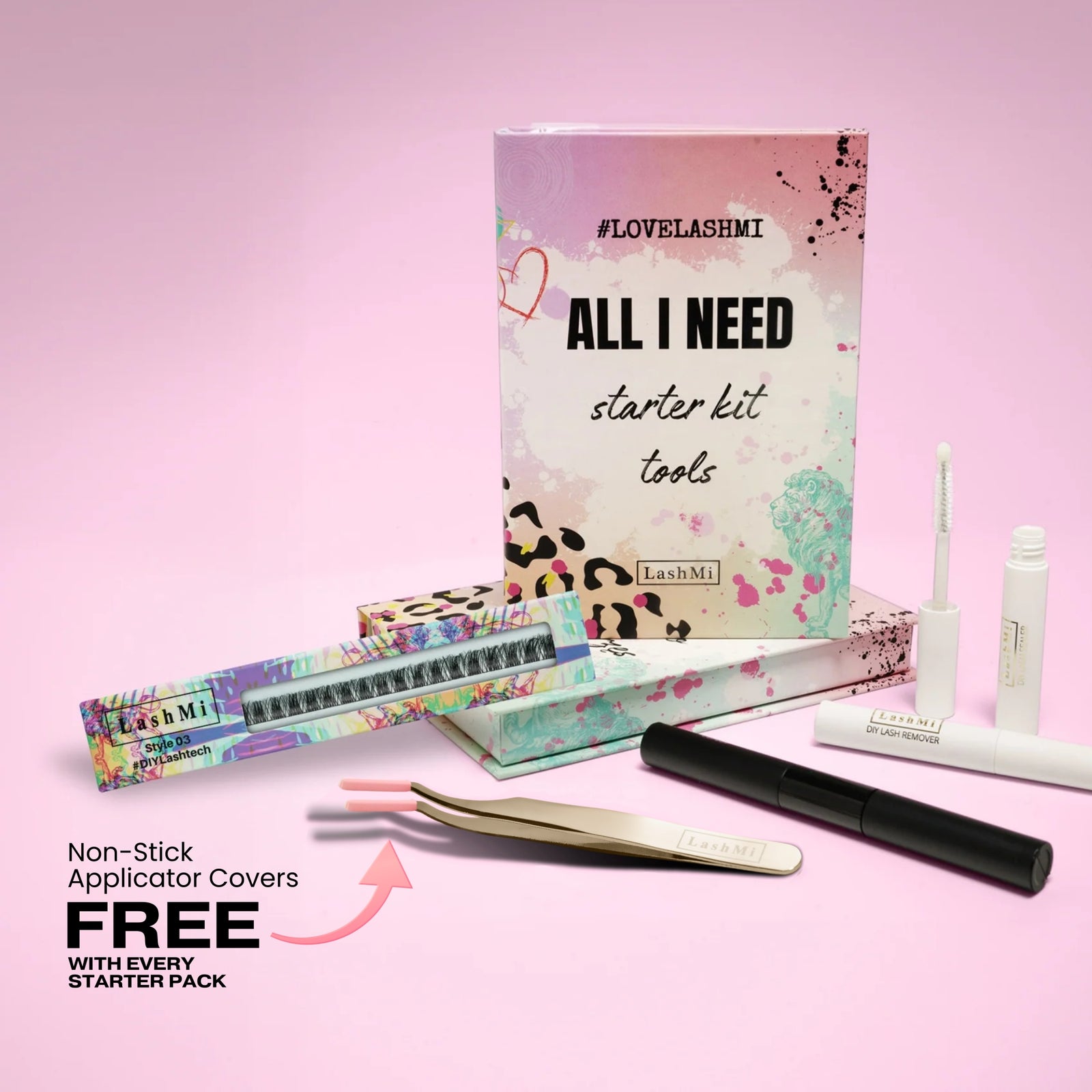 Starter Kit with Single Pack Ribbons Lashes