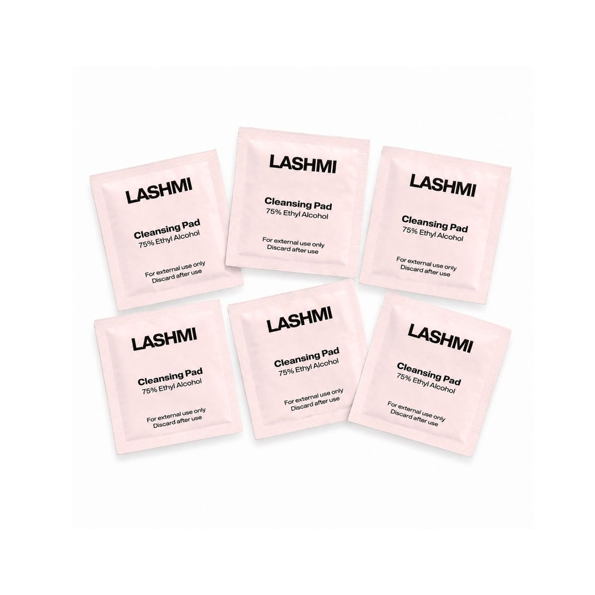 Lash applicator cleaning wipes 6-pack